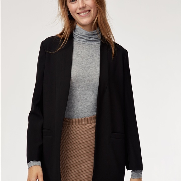 Aritzia Wilfred Solaina Blazer, BLACK, XS - Picture 2 of 7